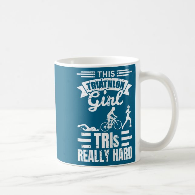 Mug Triathlete Girls Funny Triathlon  (Droite)
