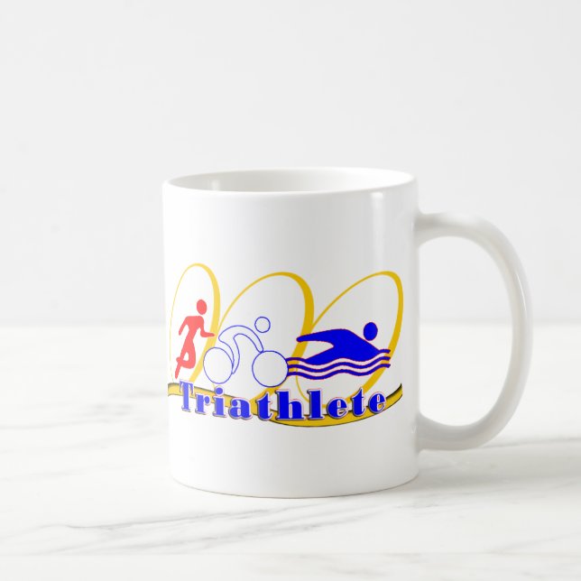 Mug Triathlète - Run Bike Swim (Droite)