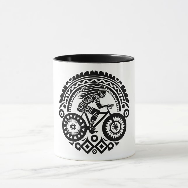 Mug Tribal Cyclist (Centre)
