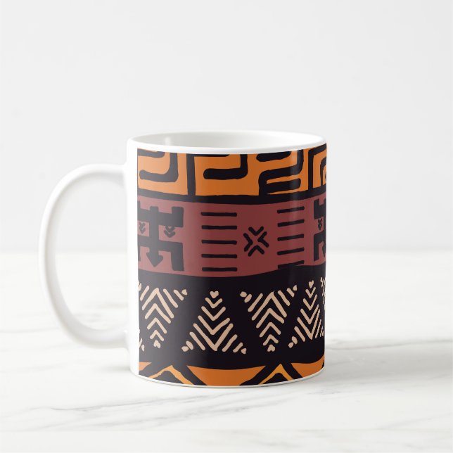 Mug Tribal de Bohême coloré géométrique (Gauche)