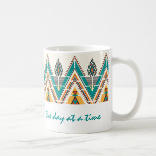Mug Tribal des Motifs autochtones Boho "Un jour à la f