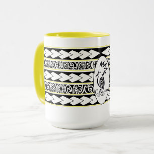 Mug Tribal Ethnic Jaune