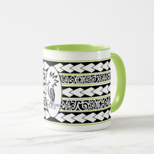 Mug Tribal Ethnic Vert Pomme