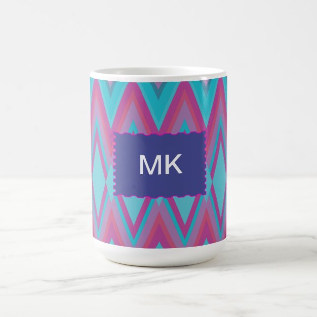 Mug Tribal pourpre et Aqua (Centre)