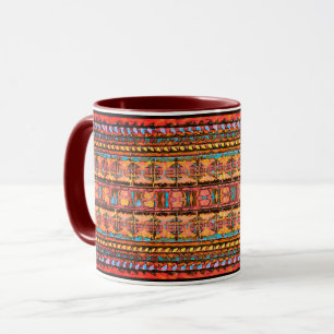 Mug Tribal rustique de ton terrestre