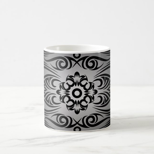 Mug Tribu de tatouage noir 1 | fadeIN noir (Centre)