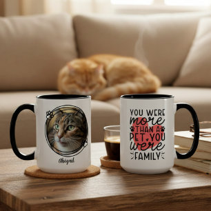 Mug Tribut photo de cœur rouge émouvant pour animal de