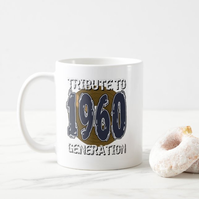 Mug Tribute to 1960 generation anniversaire (Avec donut)