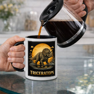 Mug Tricératops Dinosaure Préhistorique Lune