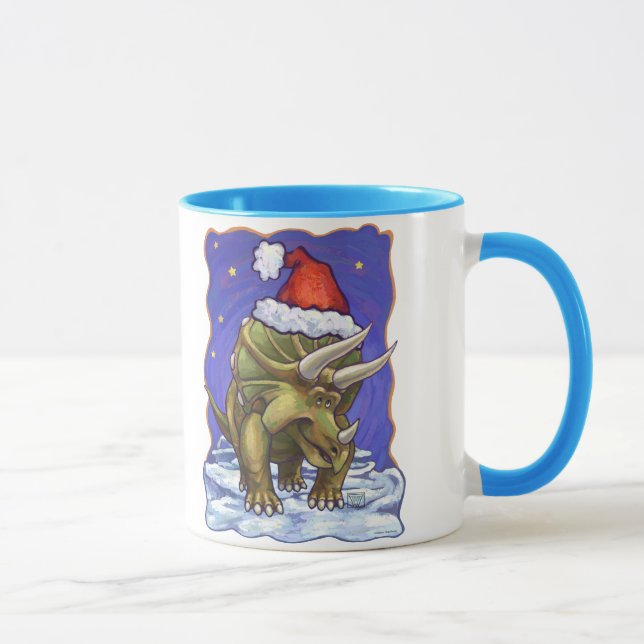 Mug Tricératops Noël (Droite)