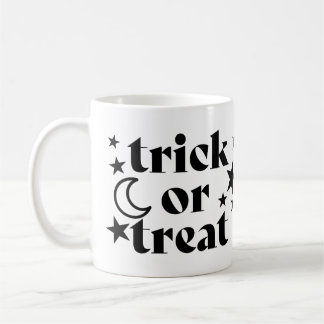 Mug Trick or Treat Halloween Stars & Crescent Moon
