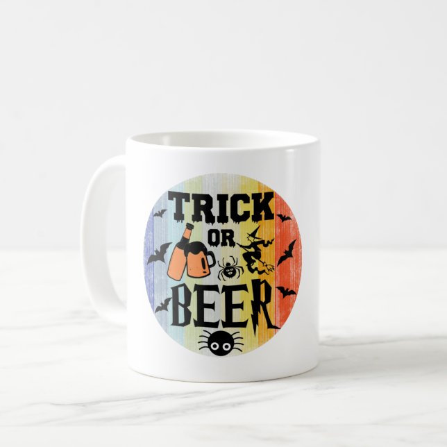 MUG TRICK OU BIÈRE - HALLOWEEN (Devant gauche)