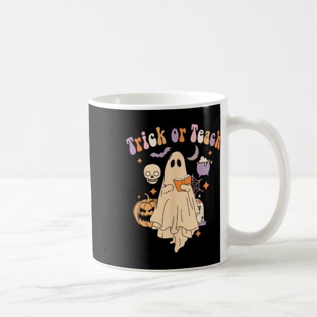 Mug Trick Ou Enseigner Super Enseignant Halloween Retr (Droite)