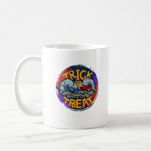 Mug Trick ou traitement - Main Zombie avec bonbon