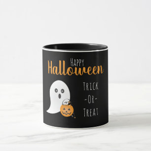 Mug Trick Ou Traiter Happy Halloween Ghost Éffrayant
