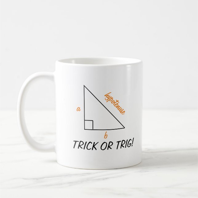 Mug Trick ou Trig Math Halloween Enseignant personnali (Gauche)