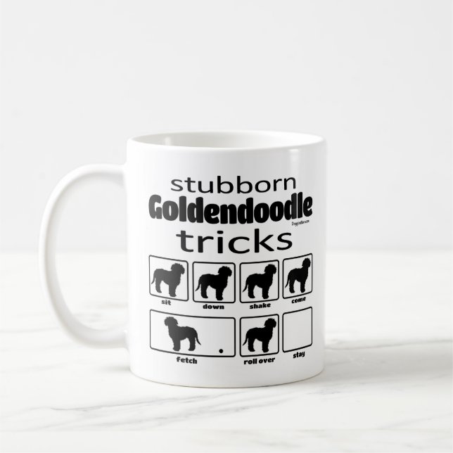 Mug Tricks Goldendoodle têtu (Gauche)