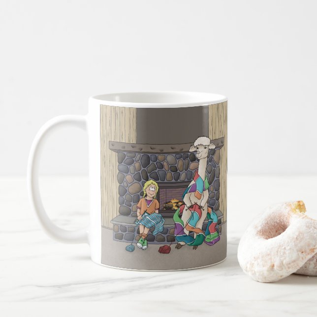 Mug Tricot d'alpaca (Avec donut)