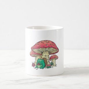 Mug Tricot de grenouille de cottage sous Champignons
