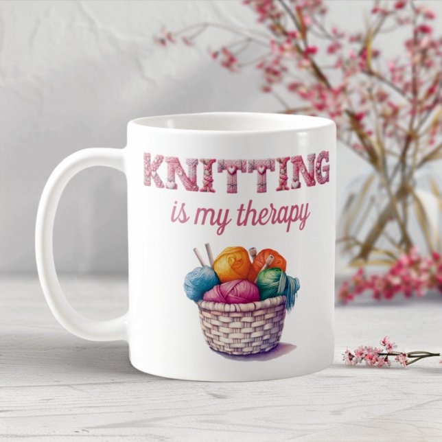 Mug Tricot est ma thérapie (Créateur téléchargé)