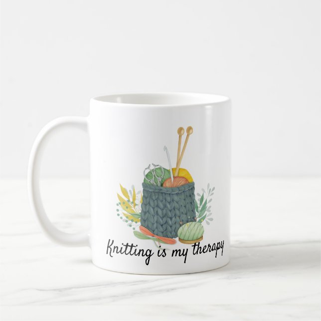 Mug Tricot est ma thérapie (Gauche)