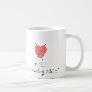 Mug Tricot Shh ! Je compte des points de suture amusan