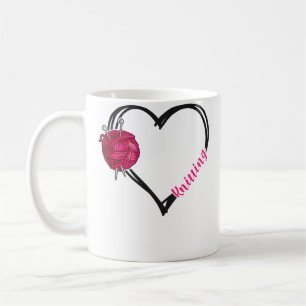Mug Tricot Tricoteuse Cœur Tricot