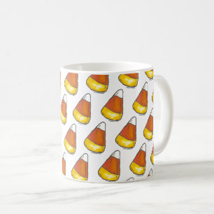 Mug Tricoter ou traiter Halloween Thanksgiving Corn