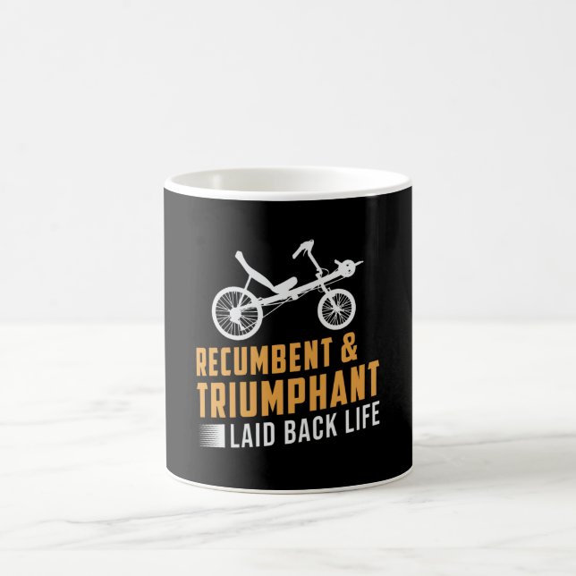 Mug Tricycle Recumbent & Triumphant Laid Back Life (Centre)