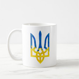 Mug Trident ukrainien polygonal faible
