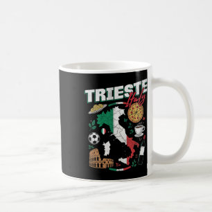 Mug Trieste Italie Italia Drapeau Italien Carte Souven