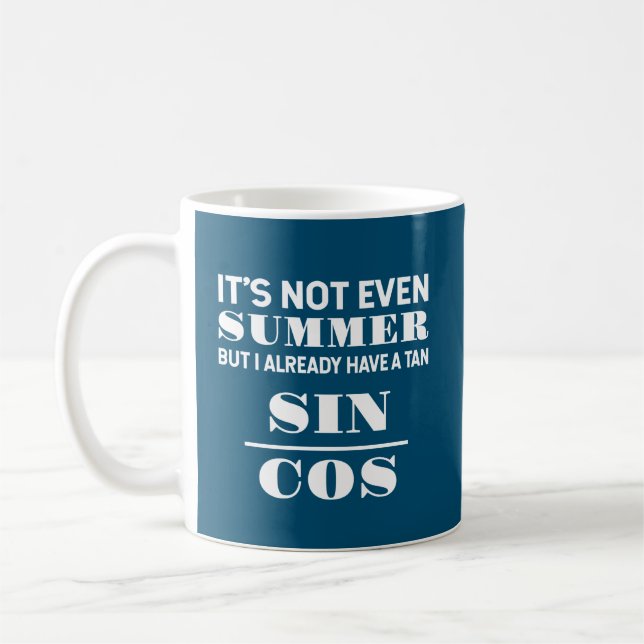 Mug Trigonométrie drôle Nerd Pun Math Lover cadeau T-S (Gauche)