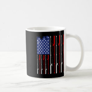 Mug Tringle de pêche Drapeau Américain Amoureux de la