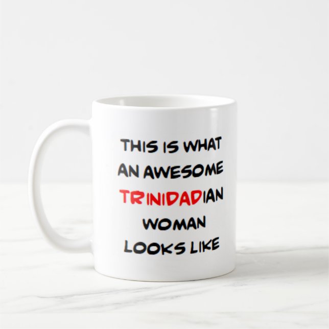 Mug trinidadian woman, awesome (Gauche)