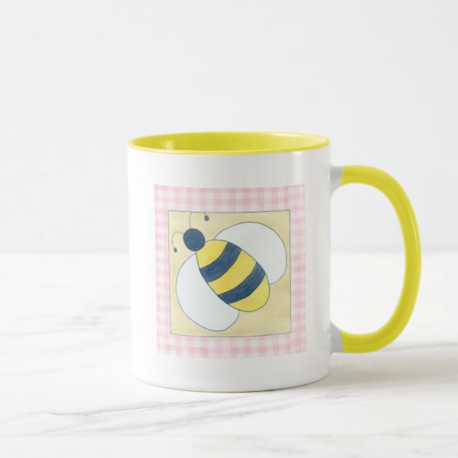 Mug Trio d'abeilles aux fleurs (Droite)