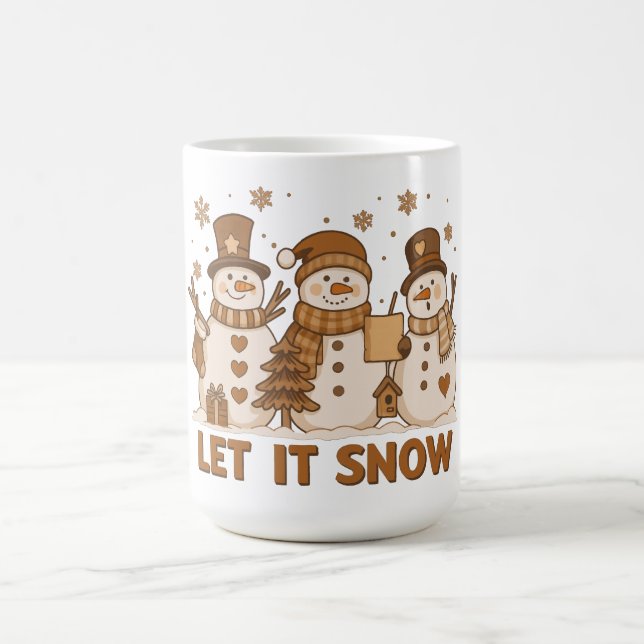 Mug Trio de bonhommes de neige « Let It Snow » (Centre)