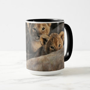 Mug Trio de lionceaux avec leur mère