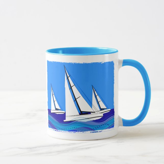 Mug Trio de voilier (Droite)