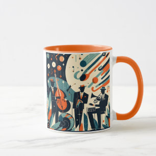 Mug Trio du Jazz Age du Milieu du Siècle Moderne