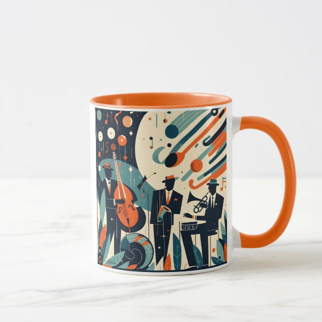 Mug Trio du Jazz Age du Milieu du Siècle Moderne (Droite)