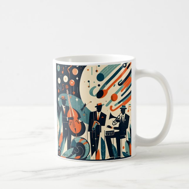 Mug Trio du Jazz Age du Milieu du Siècle Moderne (Droite)