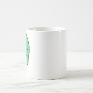 Mug Trippy Dripping Green Melting Smiley Face Esthétiq