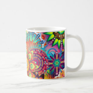 Mug Trippy psychédélique spirituel abstrait de manda
