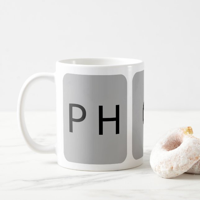 Mug TRIPTYCH personnalisable Une photo pour trois fenê (Avec donut)