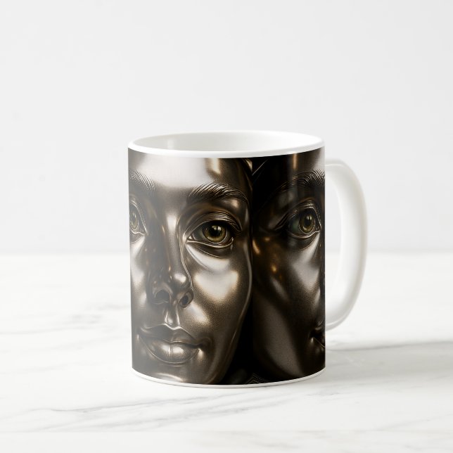 Mug Triptyque portraits femmes  (Devant droit)