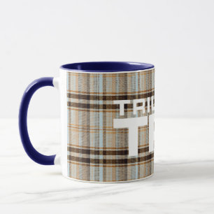 Mug Triumph TR7 Navy Tartan