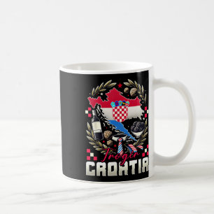 Mug Trogir Croatie Souvenir Drapeau Croate Carte 