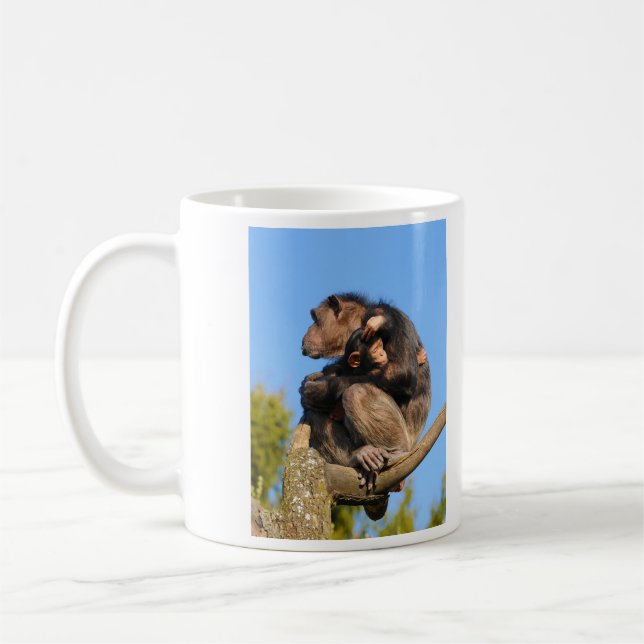 Mug Troglodytes communs de casserole de chimpanzé de (Gauche)
