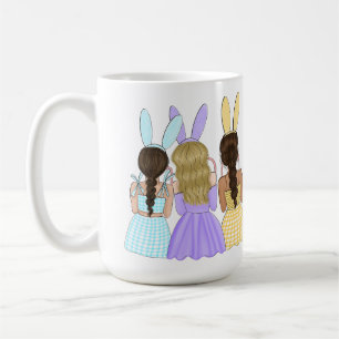 Mug Trois Amis De Pâques Dans Des Oreilles De Lapin