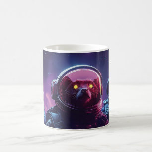 Mug Trois Astro-Lémuriens dans les casques spatiaux -S